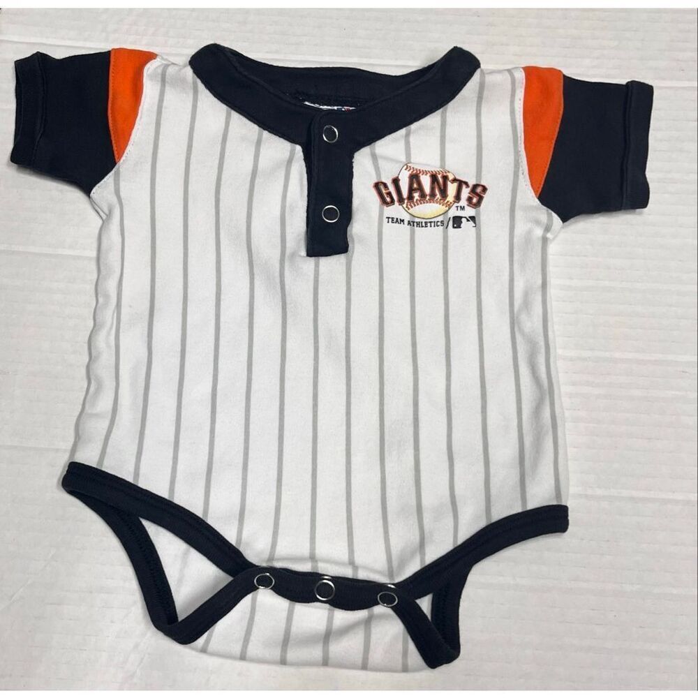 Genuine Merchandise SF Giants Pinstripe Bodysuit Boys Size 3/6 Months
